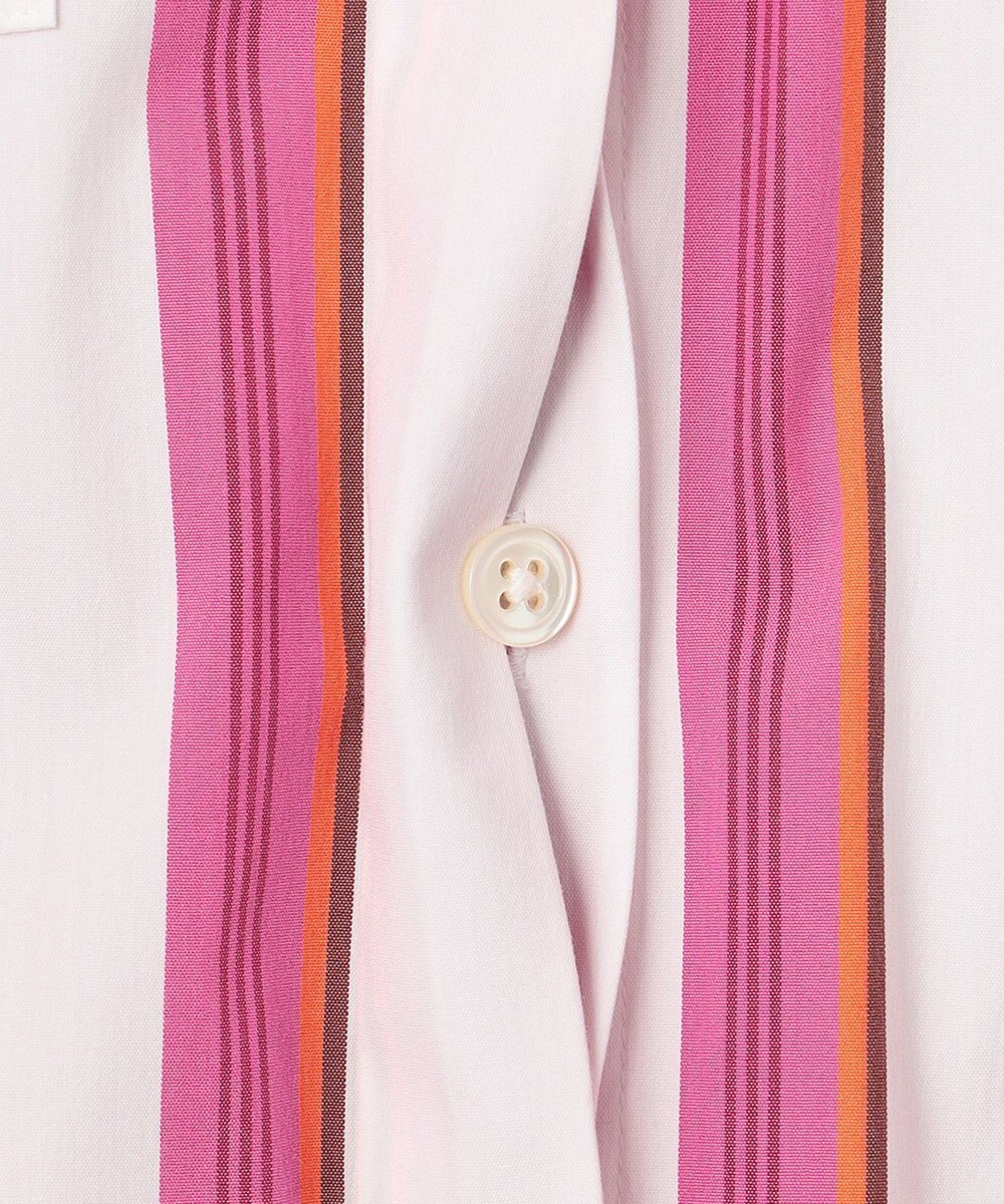 自由区 L 【洗える】SOMELOSシャーティング シャツブラウス 