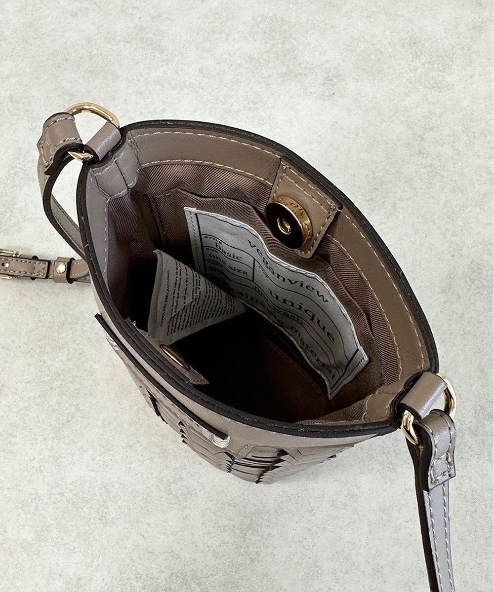 LA BAGAGERIE 【veganview】v piece mesh mini shoulder bag 