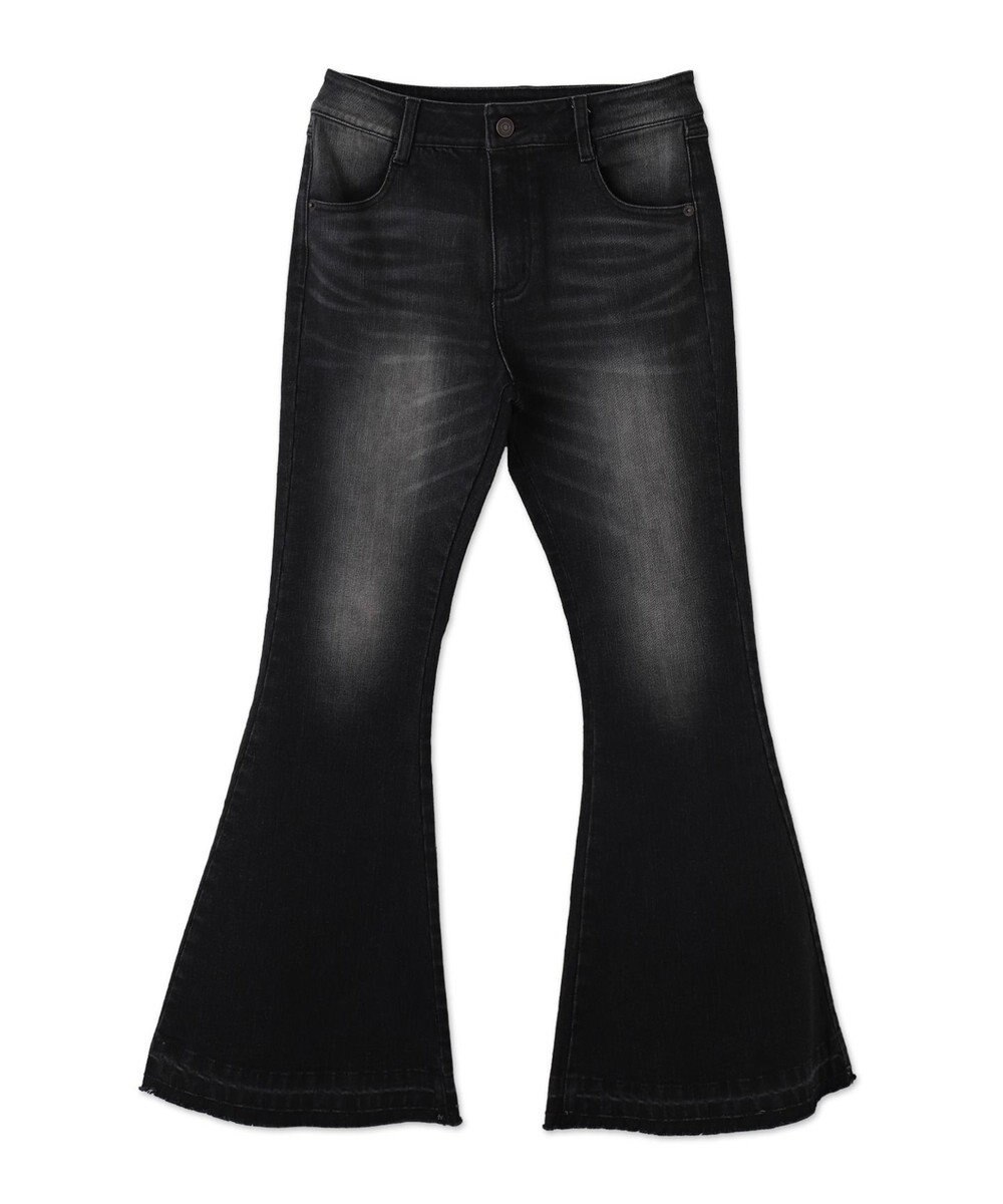 WEGO ローライズスーパーフレアデニムパンツ 