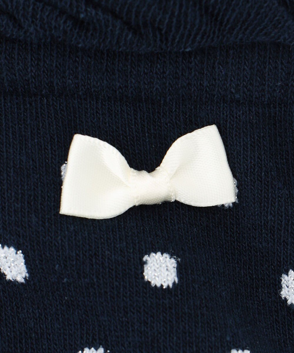 ANY KIDS ハイソックス（ドットリボン） 