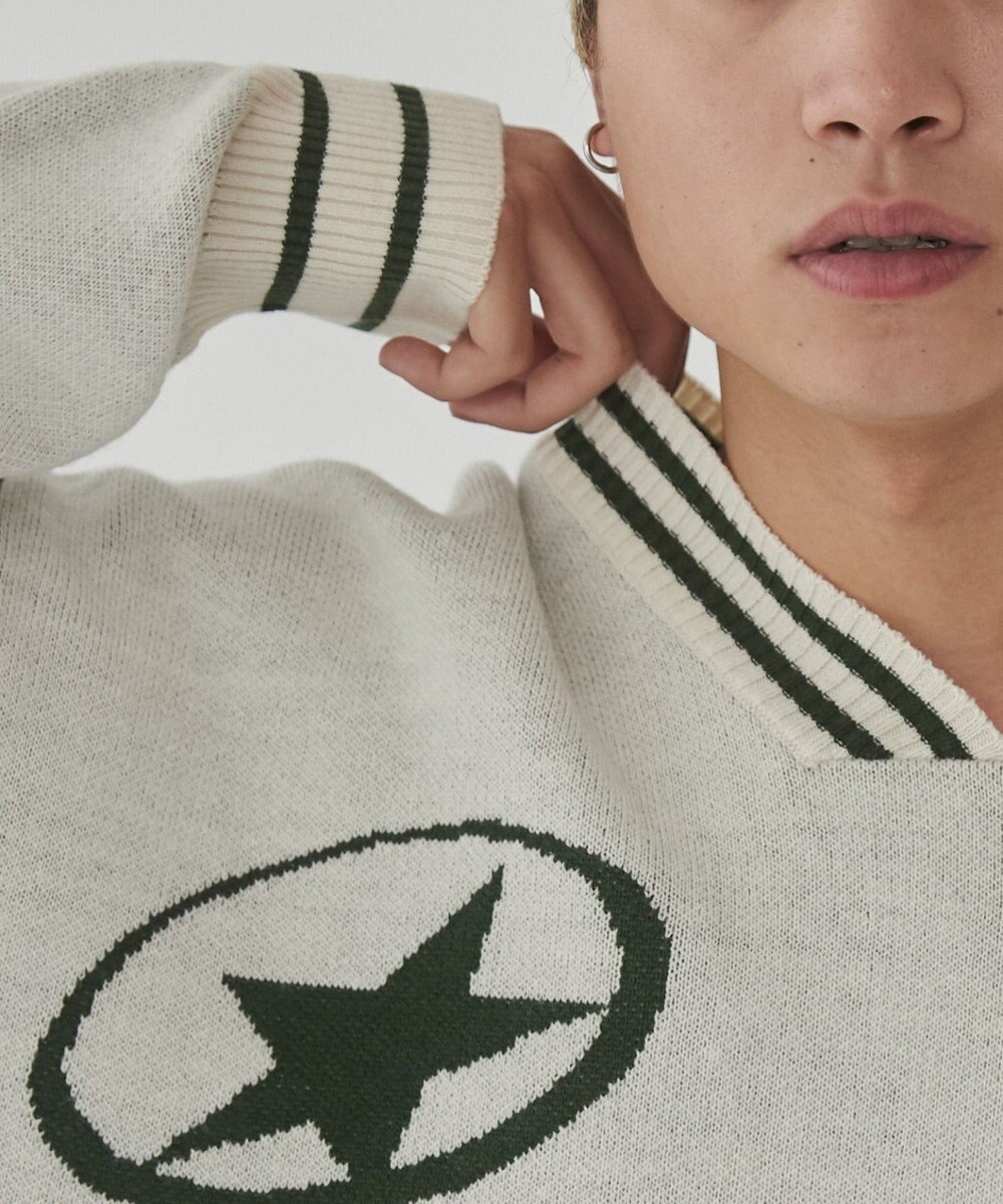 WEGO 【ユニセックス着用ITEM】ラインリブゲームロゴプルオーバー 