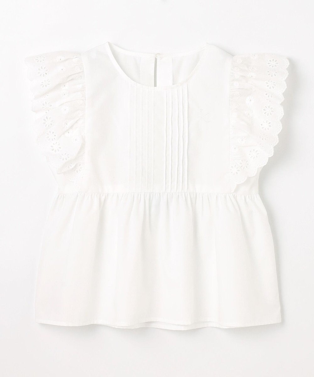 組曲 KIDS 【110-140㎝】レースペプラム ブラウス 