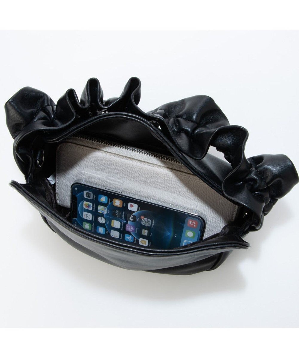 UNBILLION kakatoo フリルハンドルフラップショルダーバッグ 