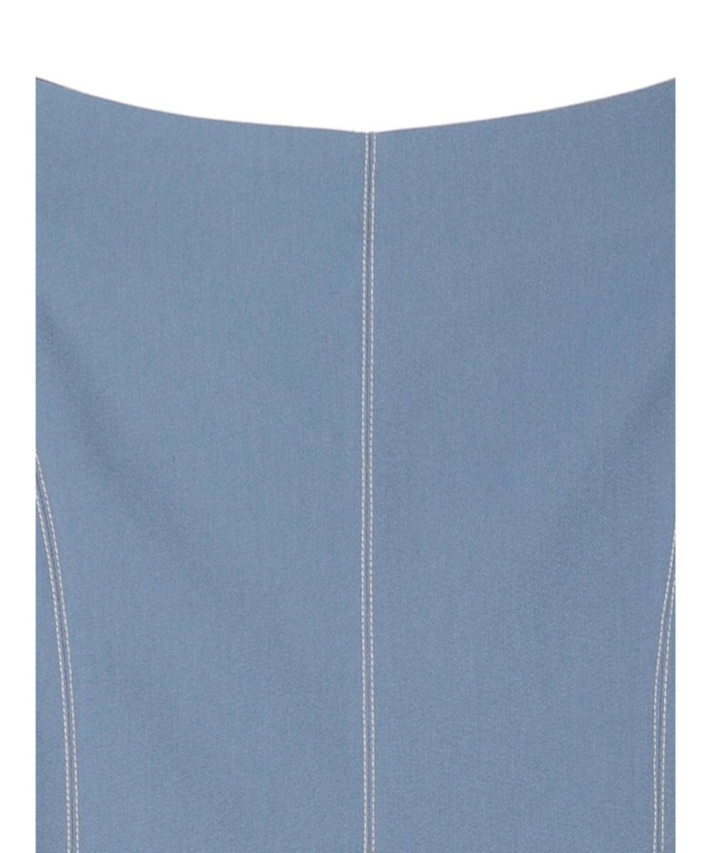 earth music&ecology 配色ステッチパネルフレアスカート 