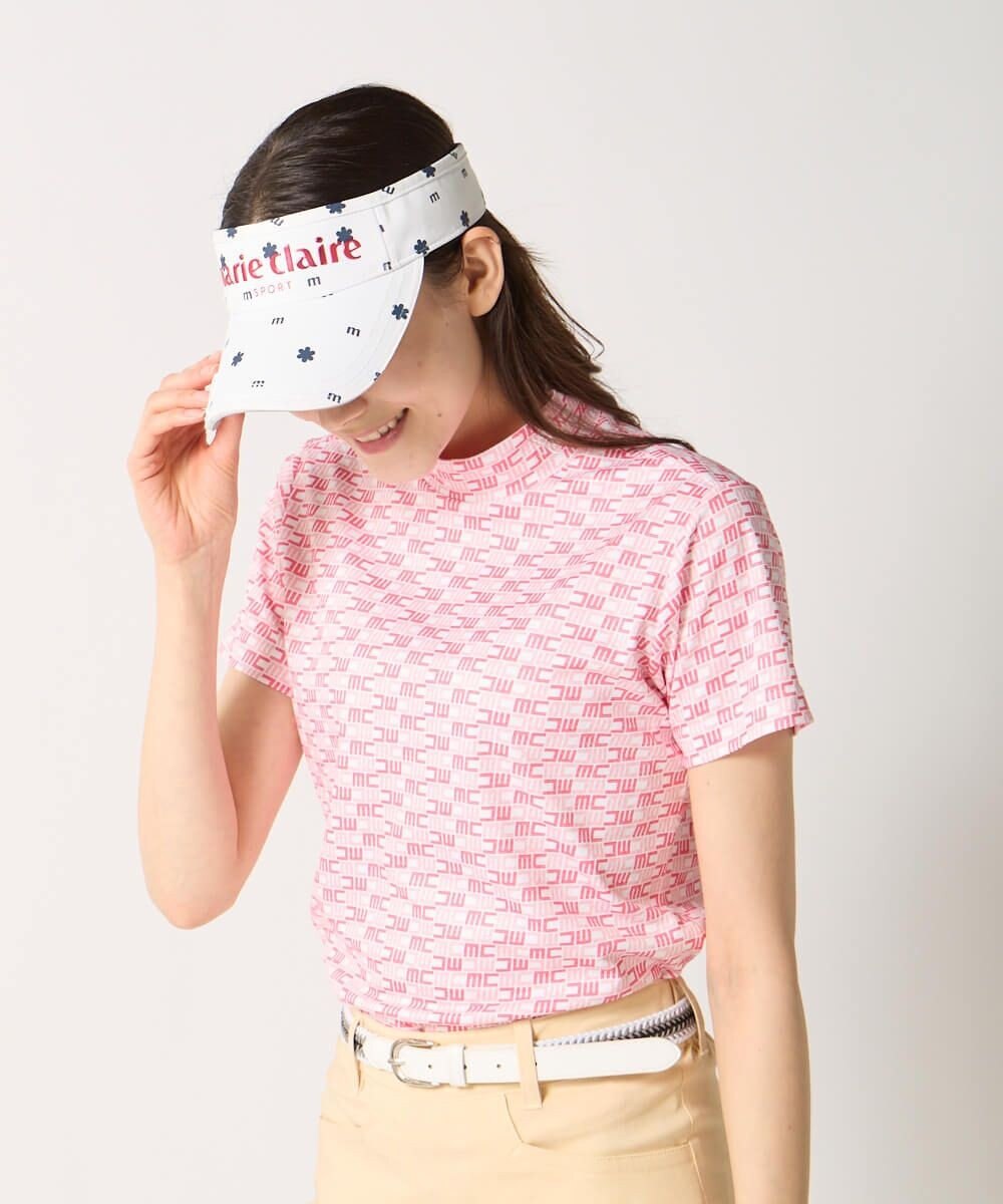 FILA GOLF／marie claire 【Marie claire sports】ロゴ柄モックネックシャツ 