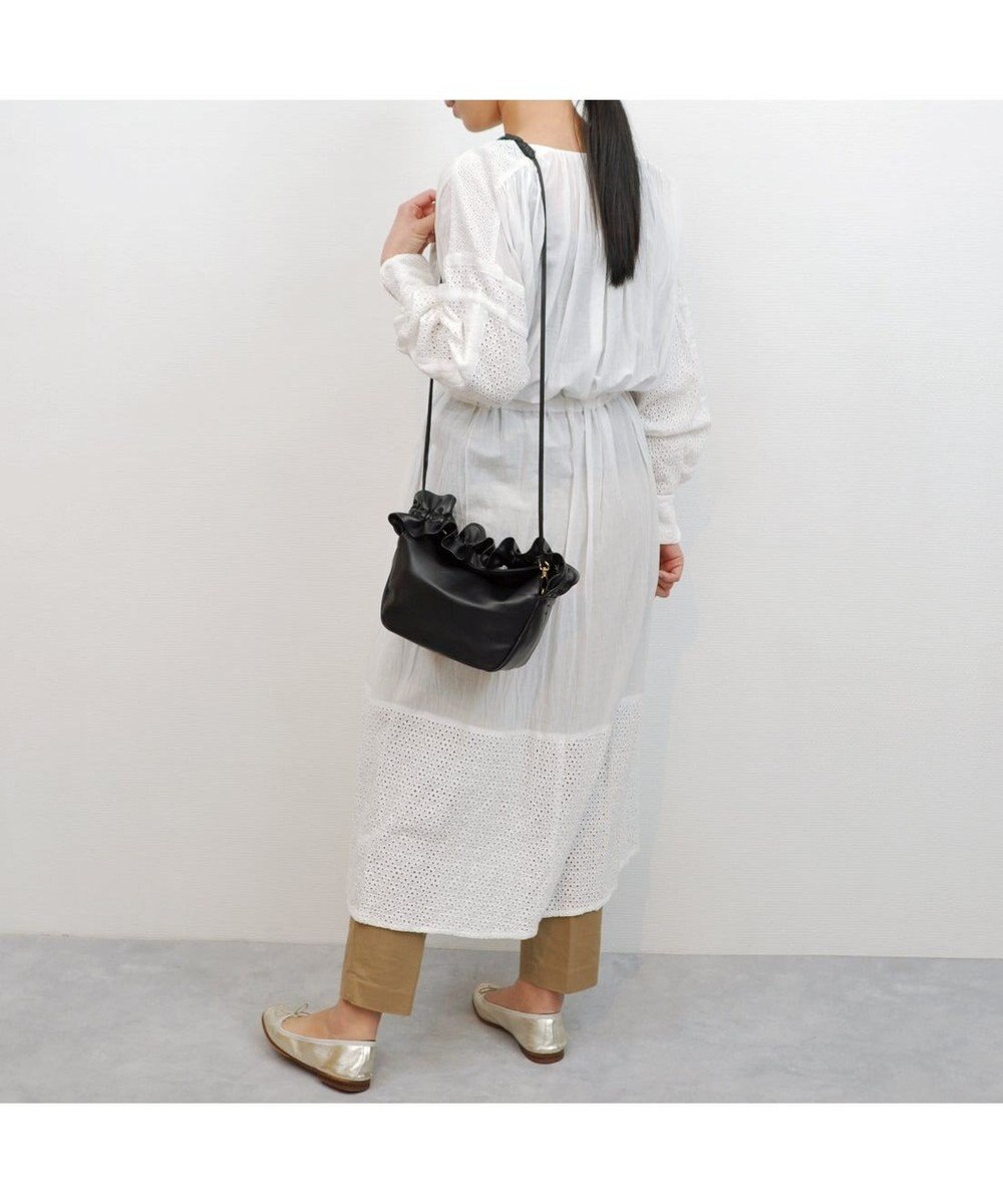 UNBILLION kakatoo フリルハンドルフラップショルダーバッグ 