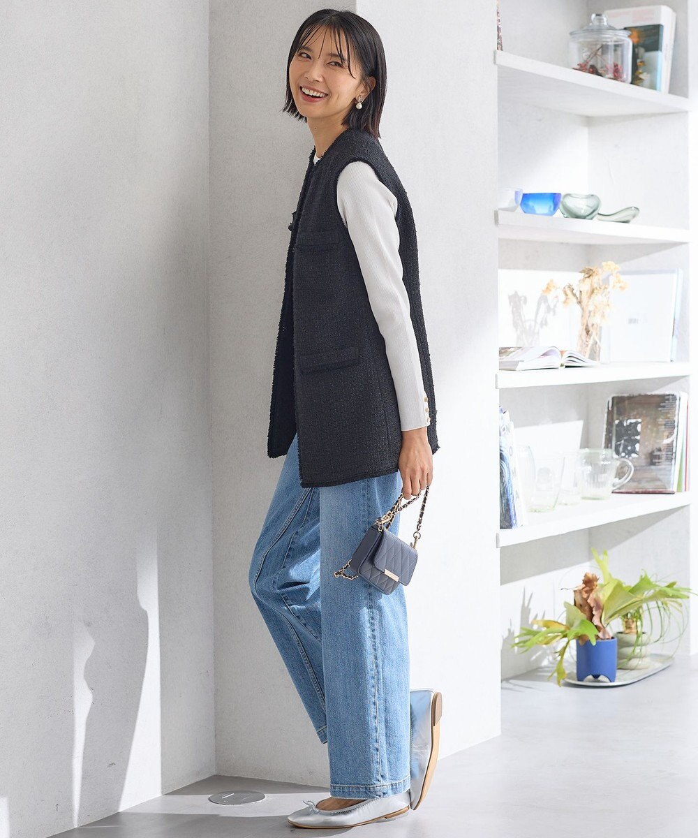 23区 L 【一部店舗限定】ファンシーツイード ジレ 