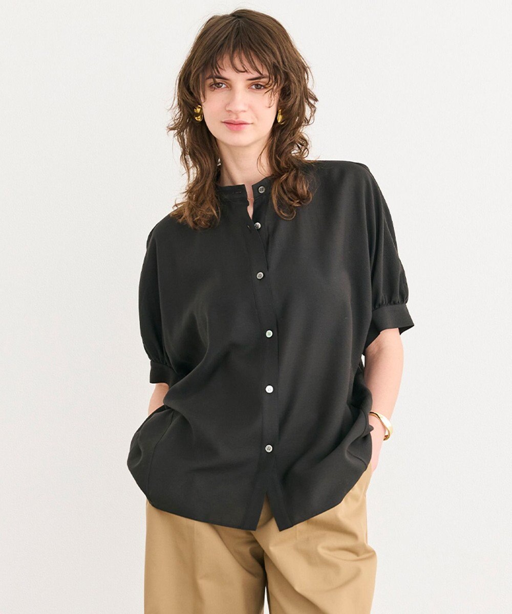 BEIGE， 【洗える】AMARYLLIS / シアーパフオーバーサイズブラウス 