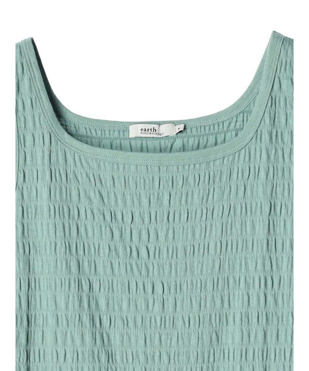 earth music&ecology シャーリングタンクトップ 