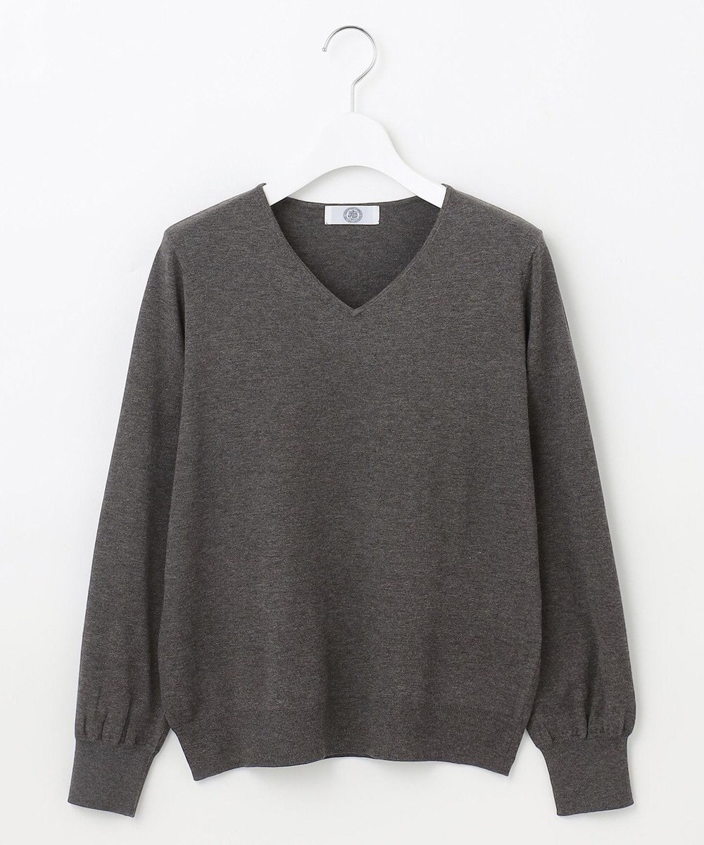 J.PRESS LADIES L 【洗える】PRINCE Vネック ニット 