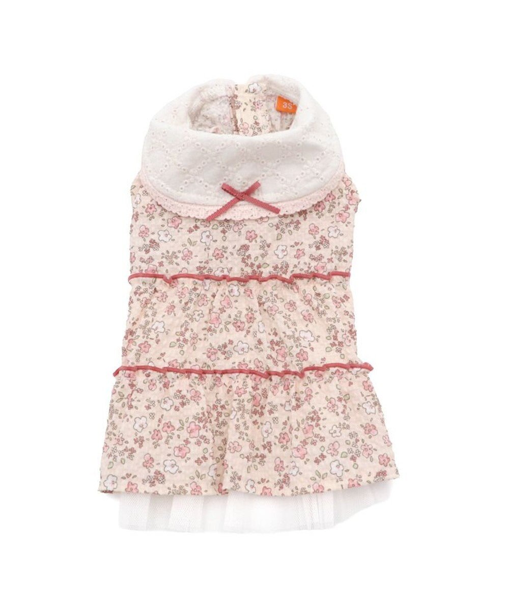 PET PARADISE ペットパラダイス レース襟 小花 ワンピース 小型犬 