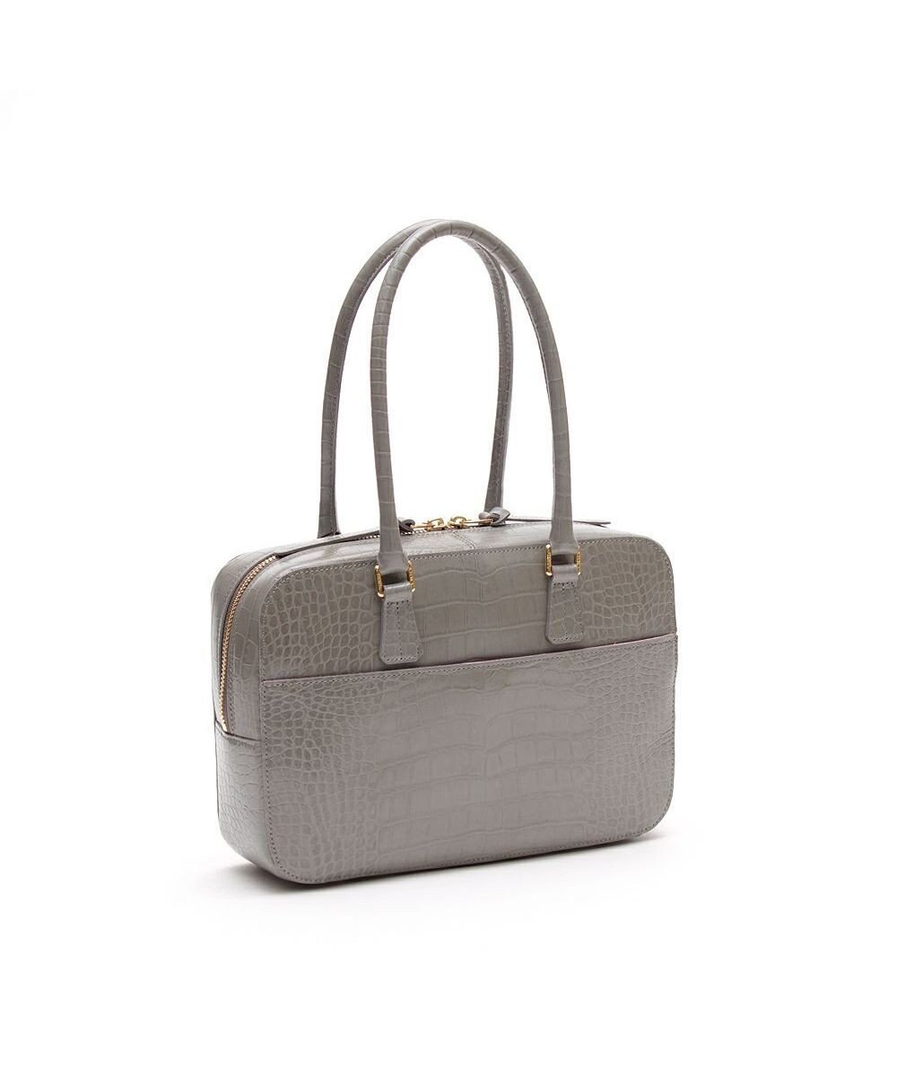 A.D.M.J. 【牛革】クロコ型押し ボストン28cm 