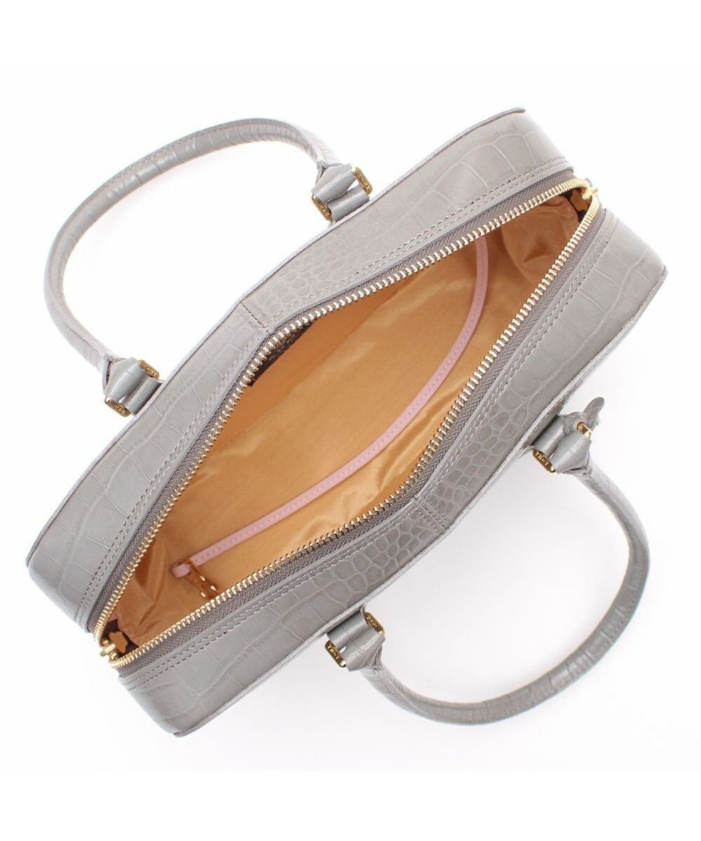 A.D.M.J. 【牛革】クロコ型押し ボストン28cm 