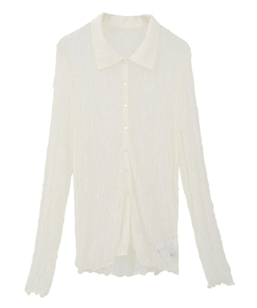 earth music&ecology ストレッチレースシャツ 