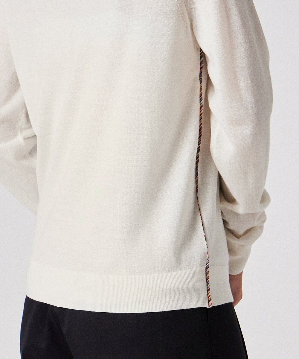 Paul Smith ドレープウール ストライプ タートルネック ニット 