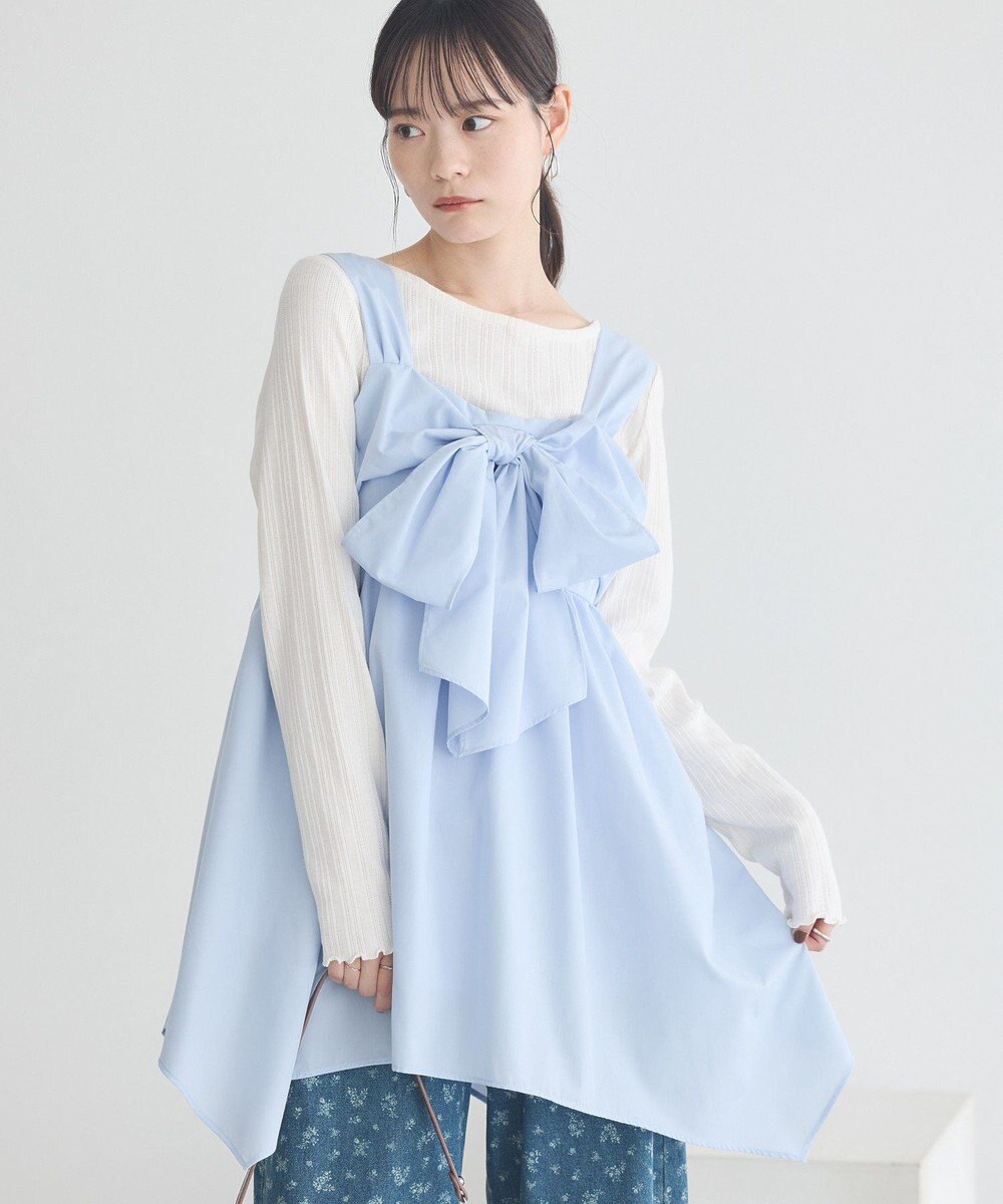 earth music&ecology リボンイレヘムチュニック 