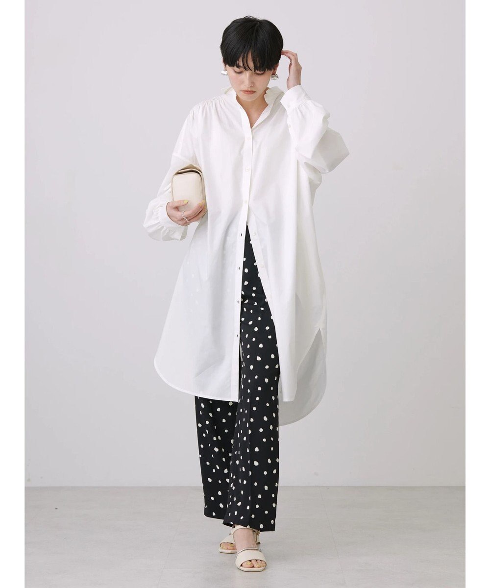 AMERICAN HOLIC バックギャザーシャツワンピース 