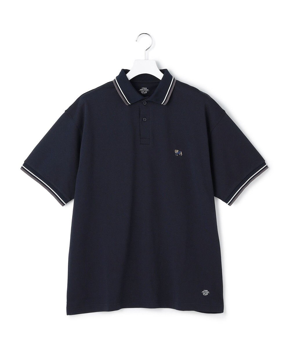J.PRESS YORK STREET 【UNISEX】ブルドックワッペン カノコ ポロシャツ 