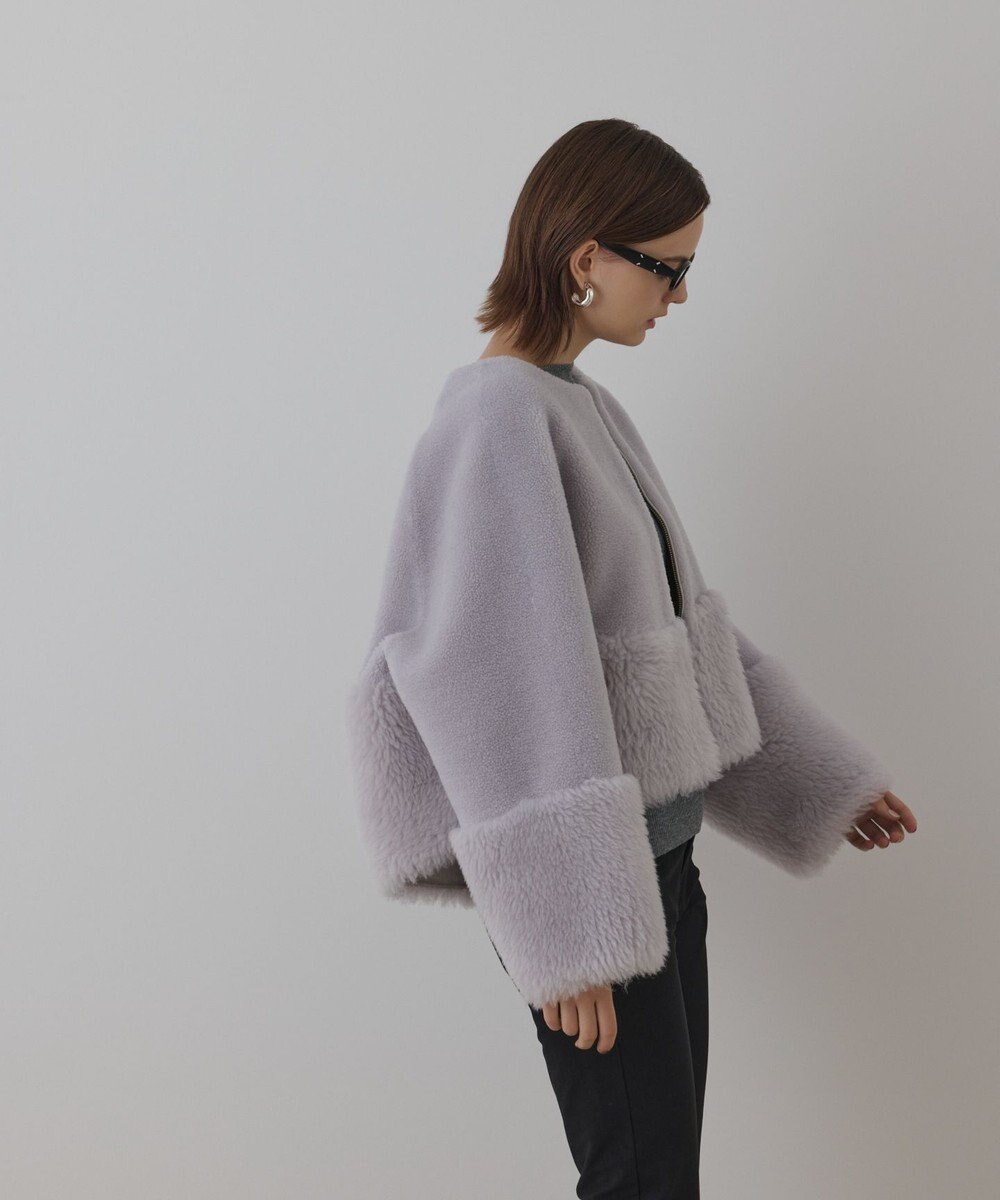 GRACE CONTINENTAL ウールボアジャケット 