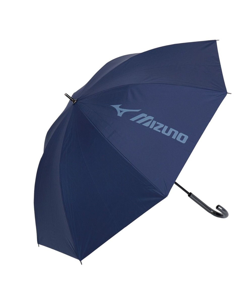 MOONBAT 【大きめ】MIZUNO メンズ 晴雨兼用日傘 長傘 BIGロゴ 遮光 遮熱 UV ユニセックス 
