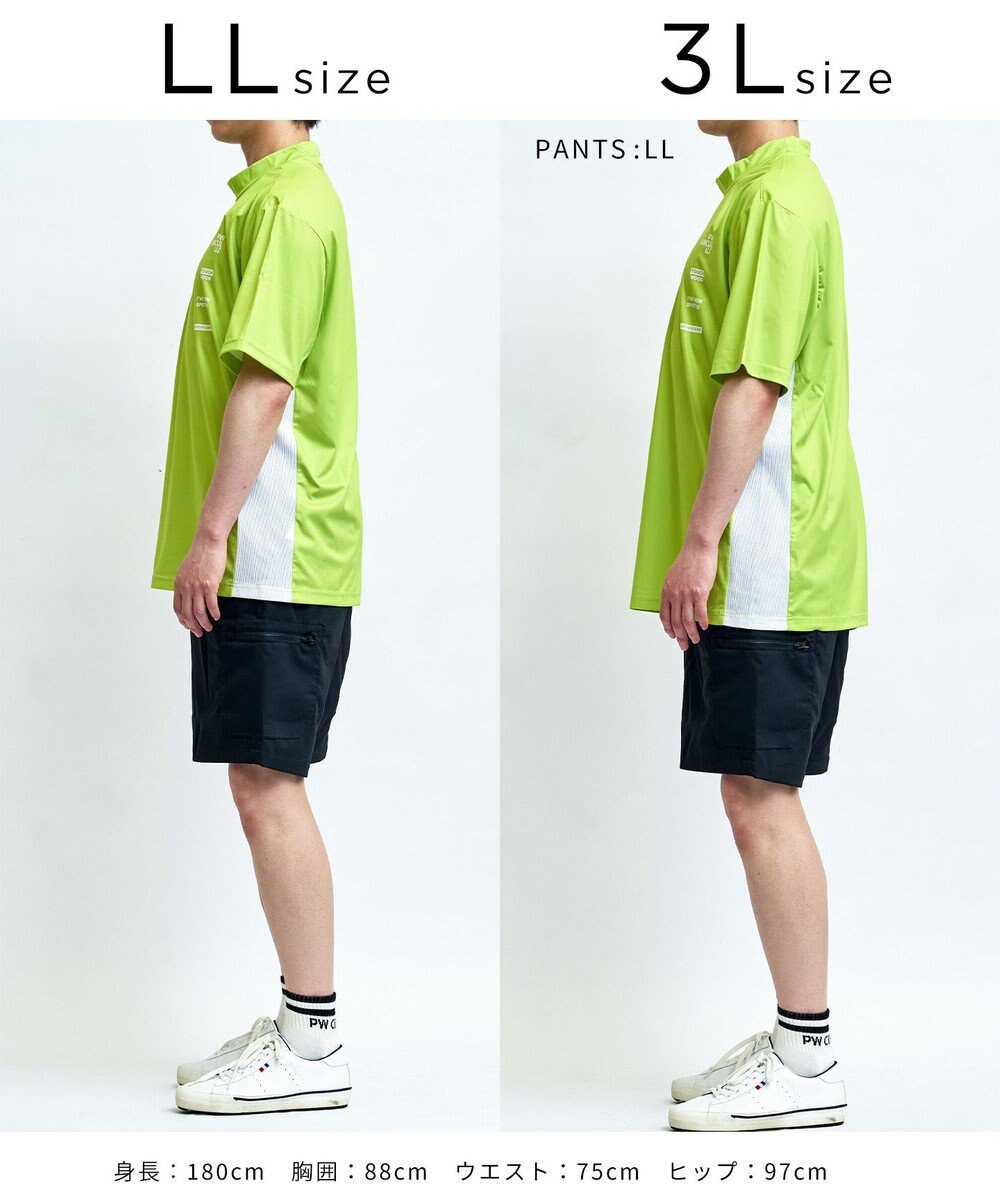 PW CIRCULUS 【MEN】メッシュコンビ モックネック ゴルフ 