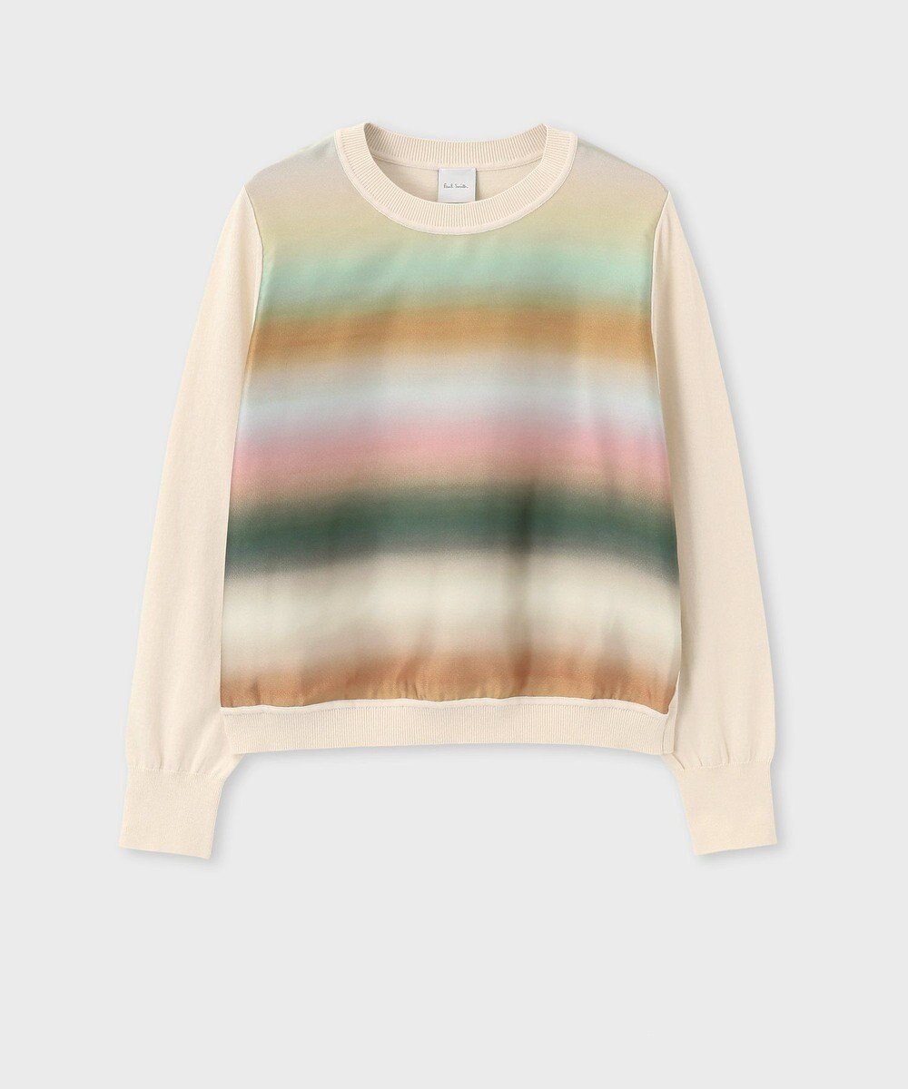 Paul Smith 【洗える】Smith Stripe コンビ ニット 