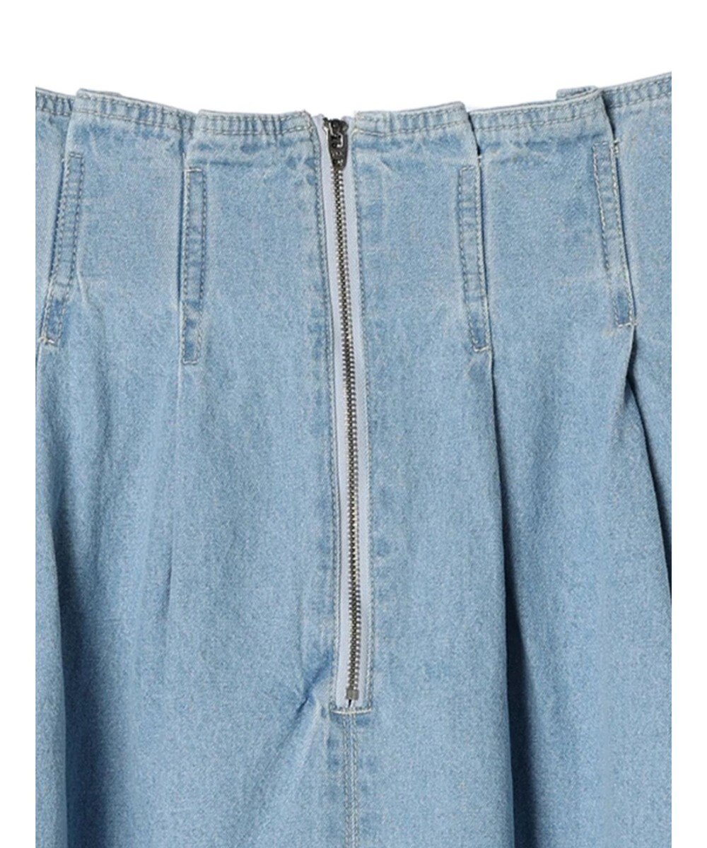 earth music&ecology フロントジップタックフレアスカート 