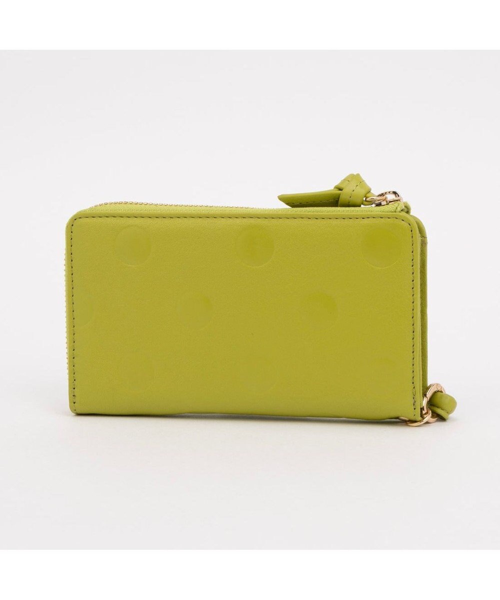 UNBILLION ペルケ perche / ドット型押しL字ロングストラップウォレット 