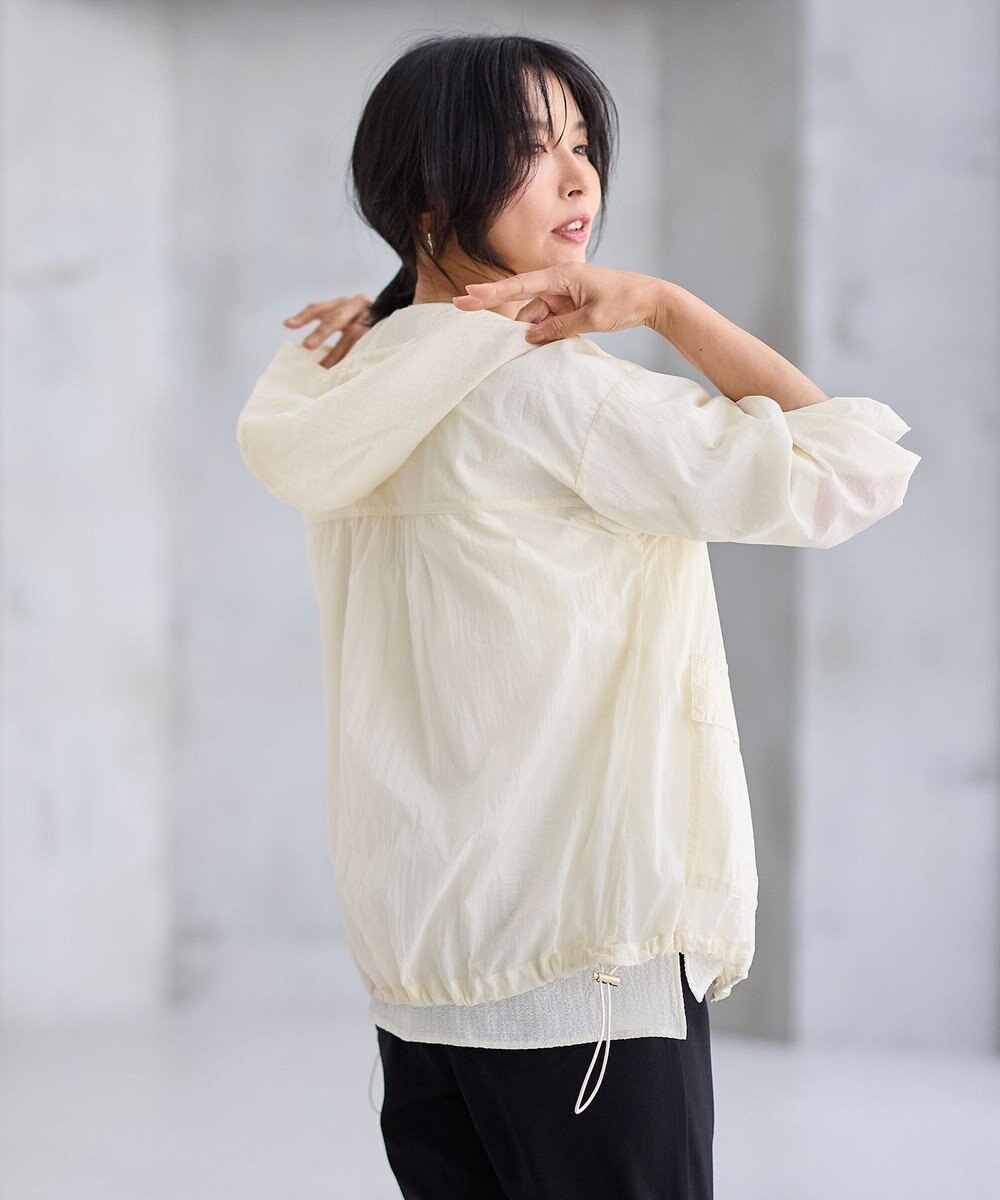 ANY 【WEB限定】シアーフードブルゾン 