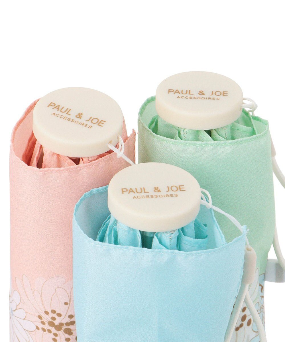 MOONBAT ポール＆ジョー アクセソワ 折りたたみ傘 【超軽量】ストライプ×クリザンテーム 