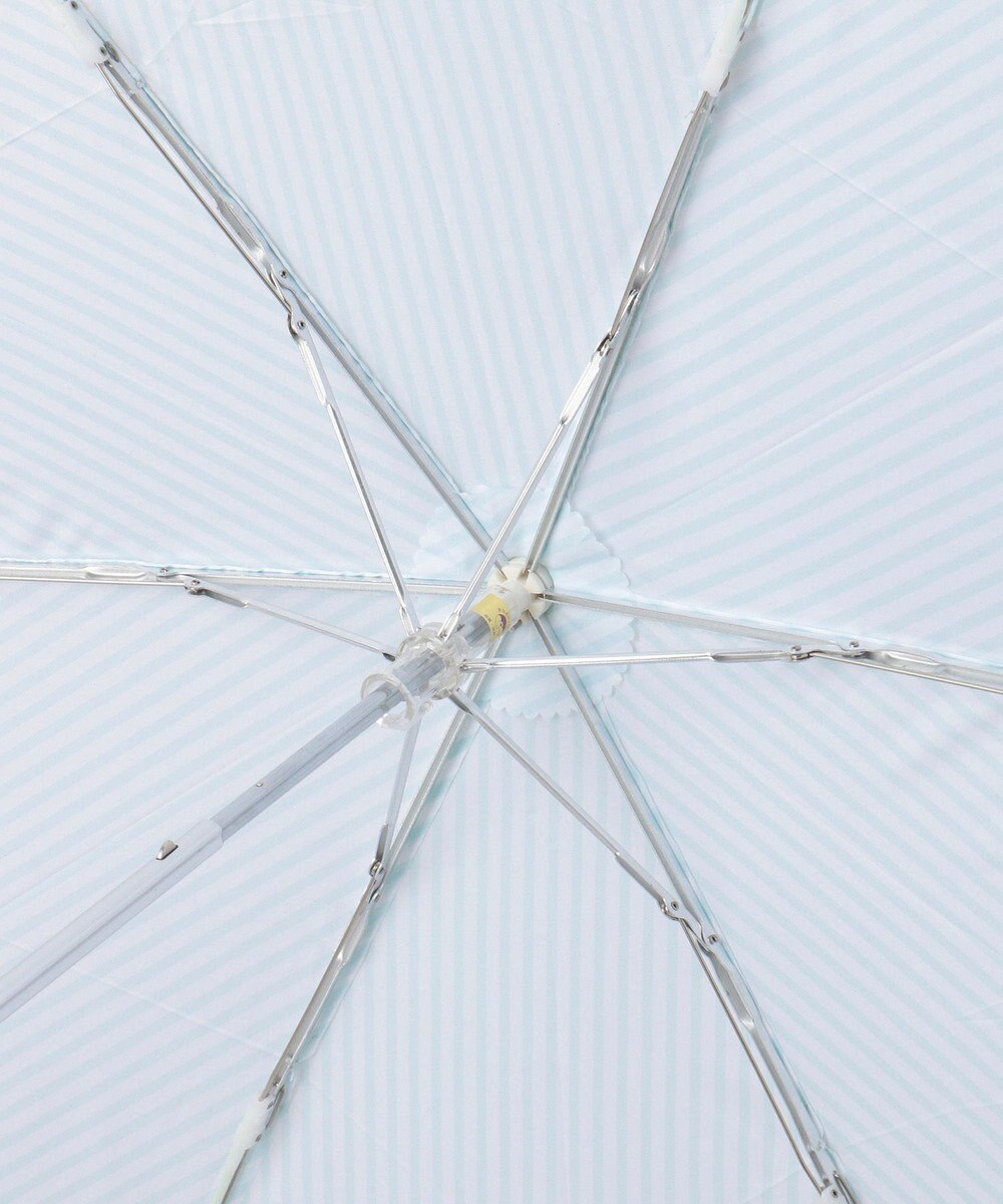 MOONBAT ポール＆ジョー アクセソワ 折りたたみ傘 【超軽量】ストライプ×クリザンテーム 