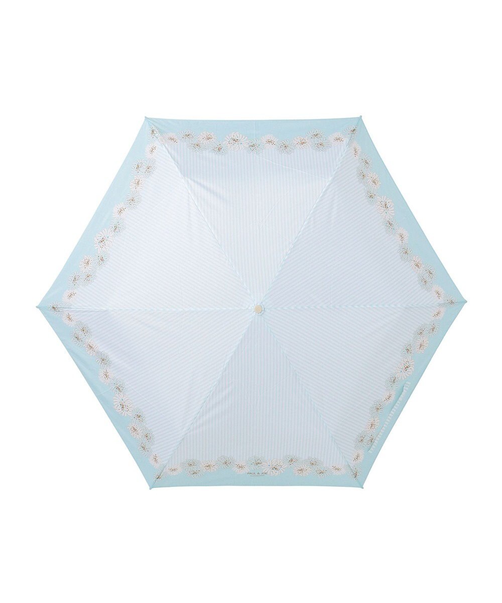 MOONBAT ポール＆ジョー アクセソワ 折りたたみ傘 【超軽量】ストライプ×クリザンテーム 