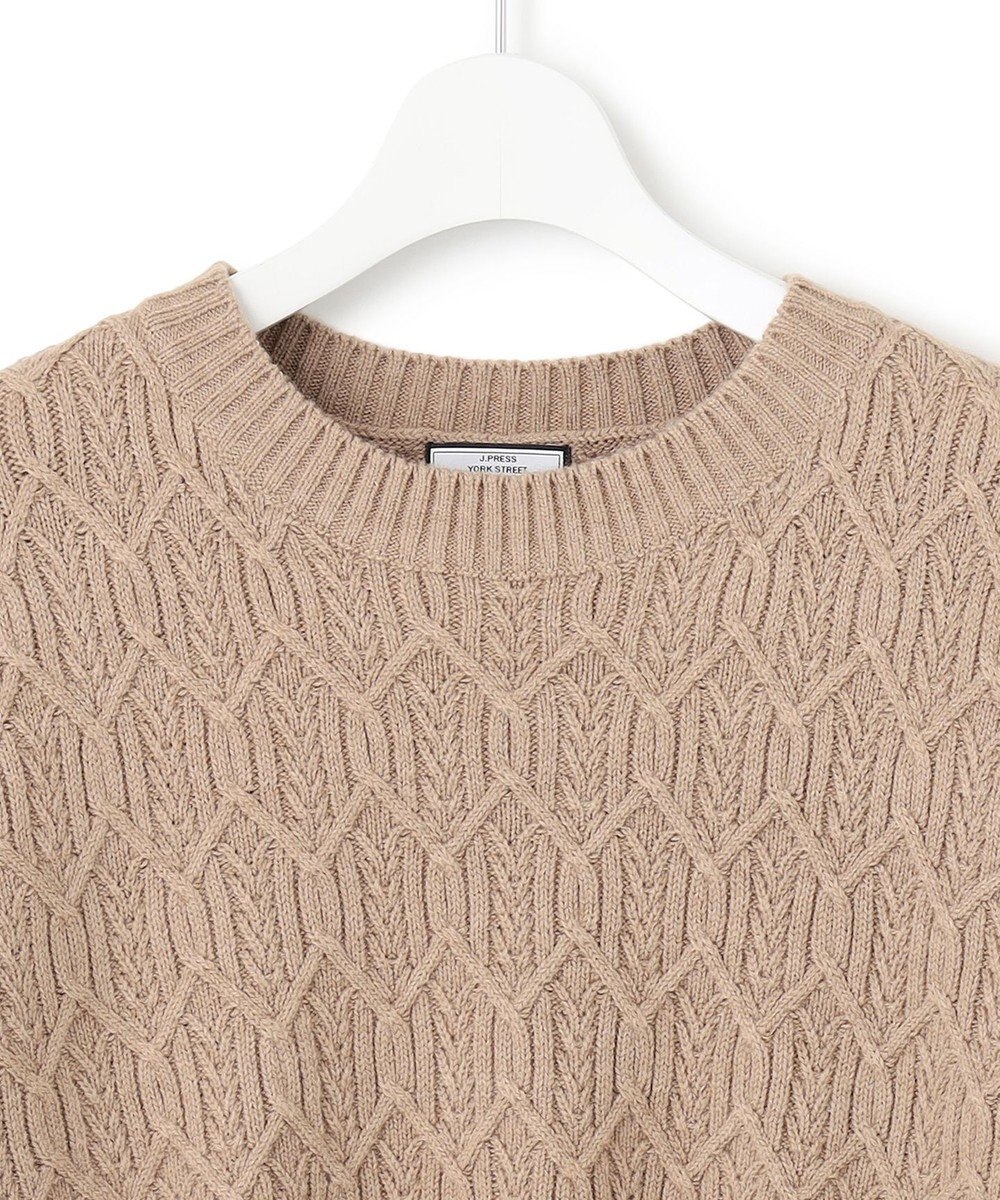 J.PRESS YORK STREET 【WOMEN】ショート ケーブルニット 