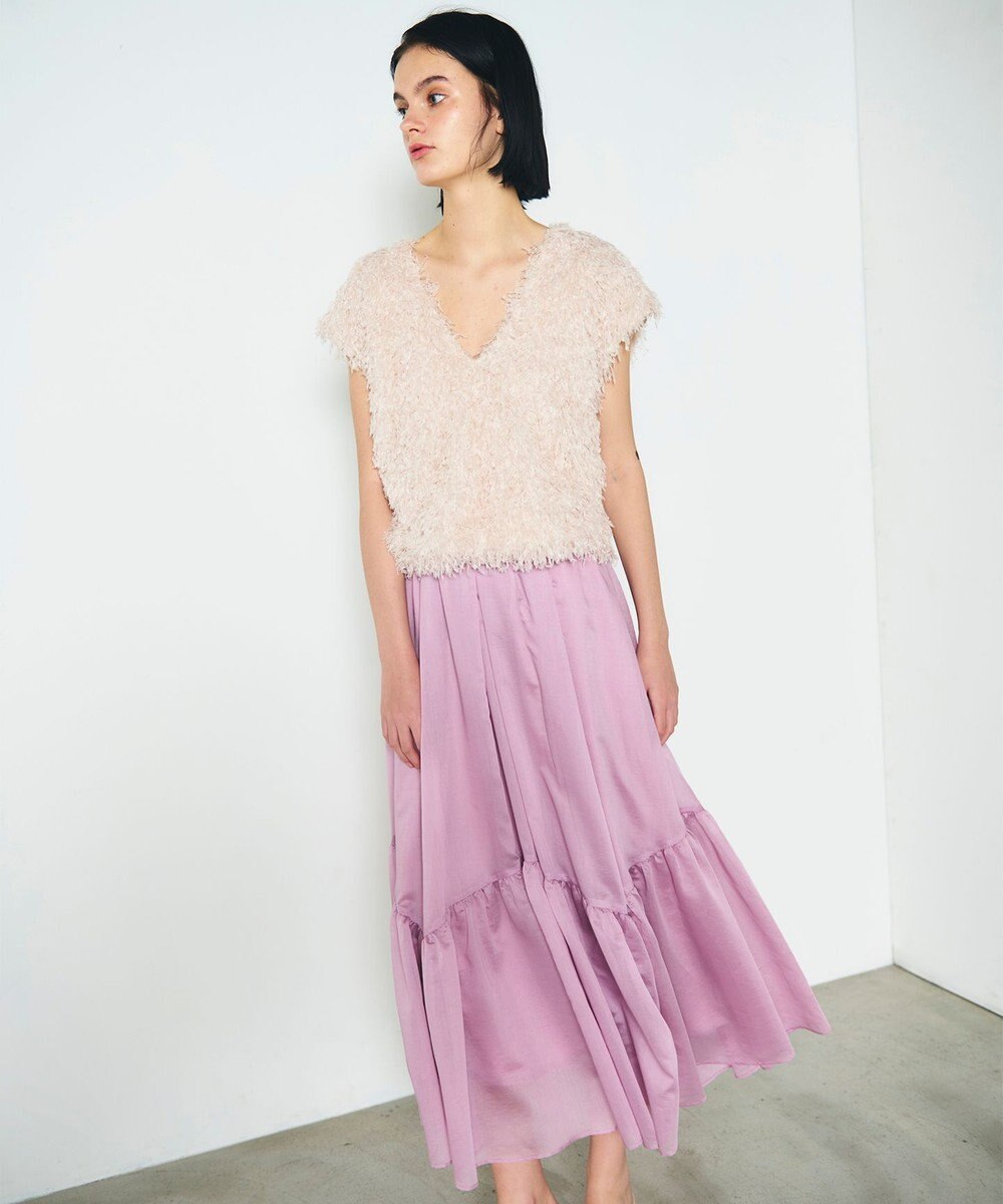 GRACE CONTINENTAL ティアードボリュームスカート 