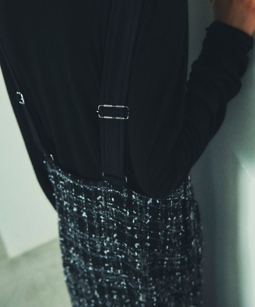 GRACE CONTINENTAL ミディツイードジャンパースカート 