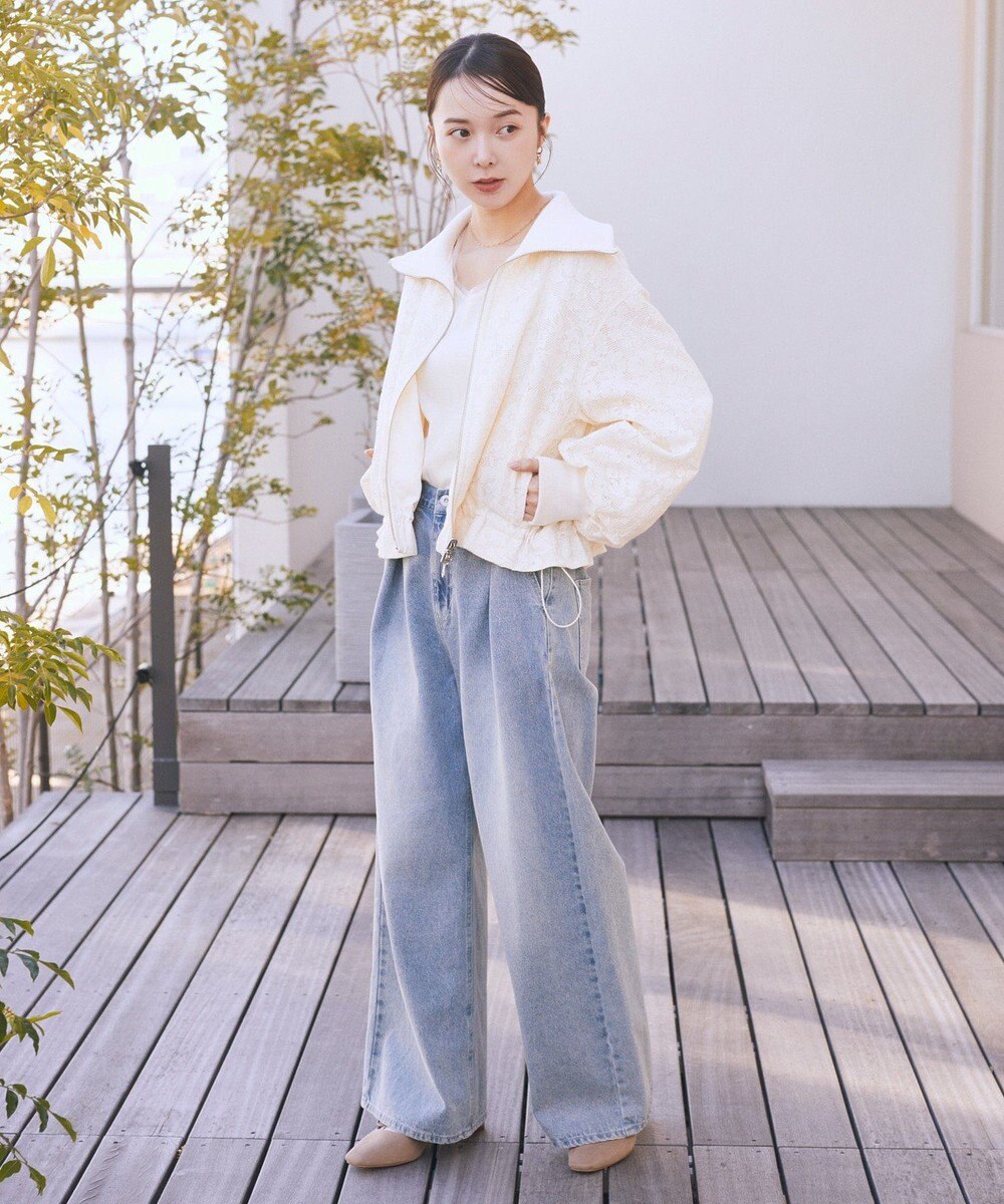 earth music&ecology エッジチュールラメテレコタンクトップ 