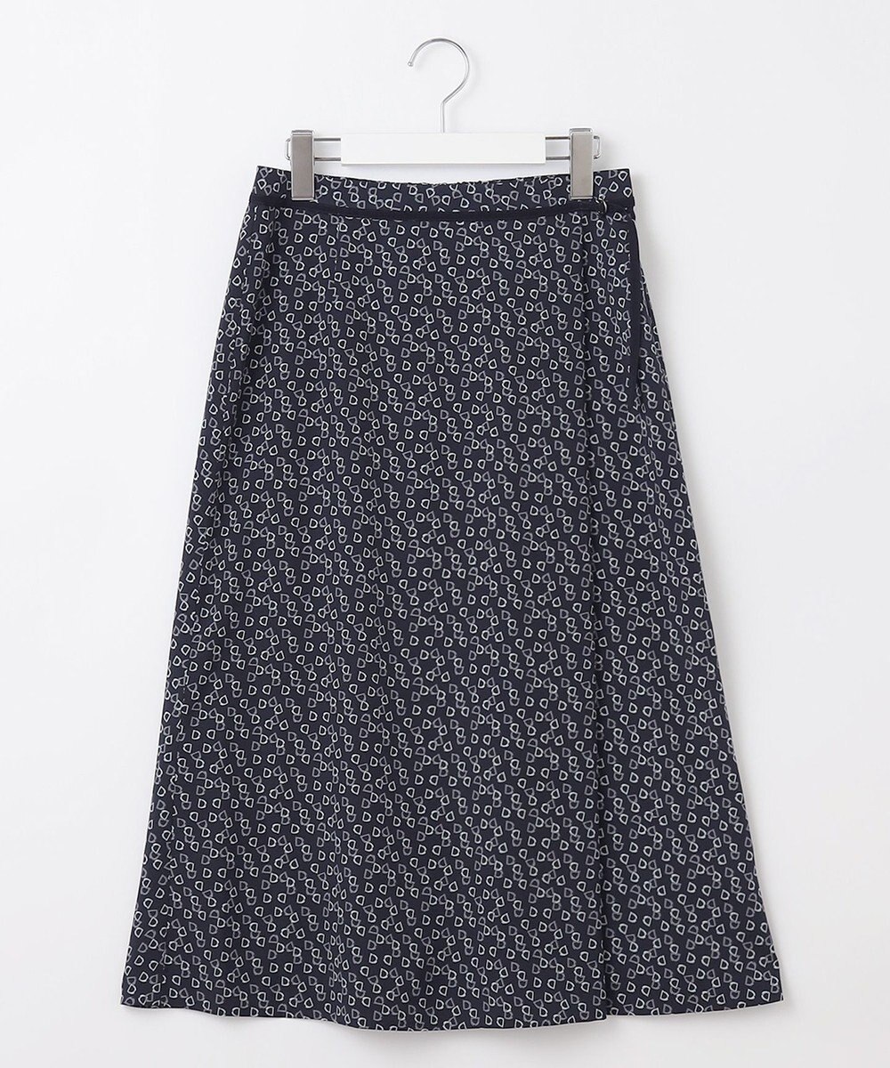 J.PRESS LADIES 【洗える】チェーンプリント マーメイド スカート 