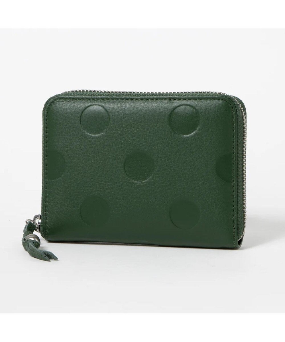 UNBILLION ペルケ perche / ドット型押しラウンドパームフィット財布 