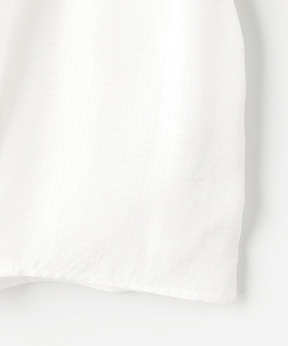 J.PRESS LADIES S 【洗える】アセVisシャドーギンガム タック ブラウス 