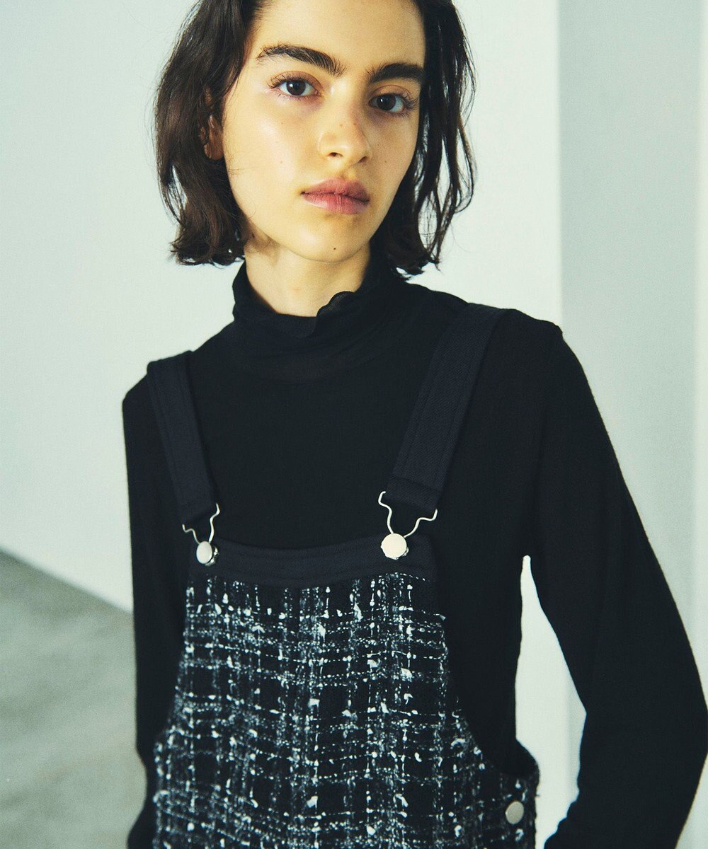 GRACE CONTINENTAL ミディツイードジャンパースカート 