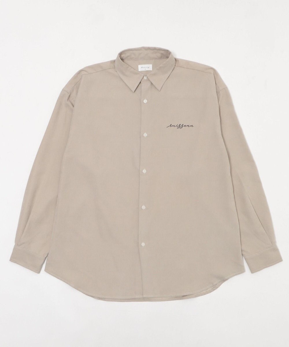 WEGO 【ユニセックス着用ITEM】フィブリルワンポイントBIGシャツ（長袖） 