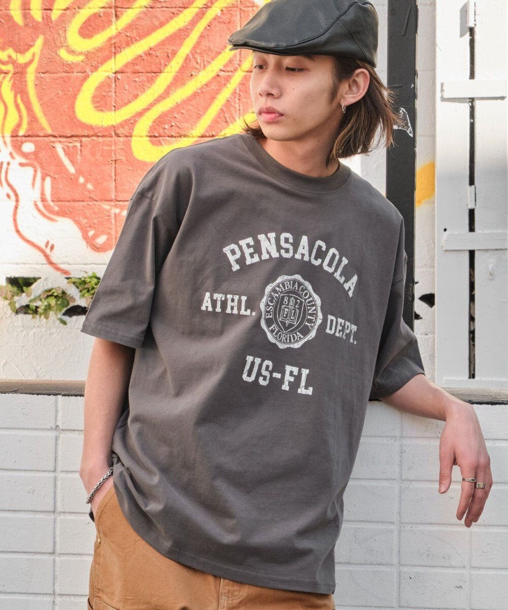 WEGO 【ユニセックス着用ITEM/SMLサイズ展開】ヴィンテージライクグラフィックT（SS） 