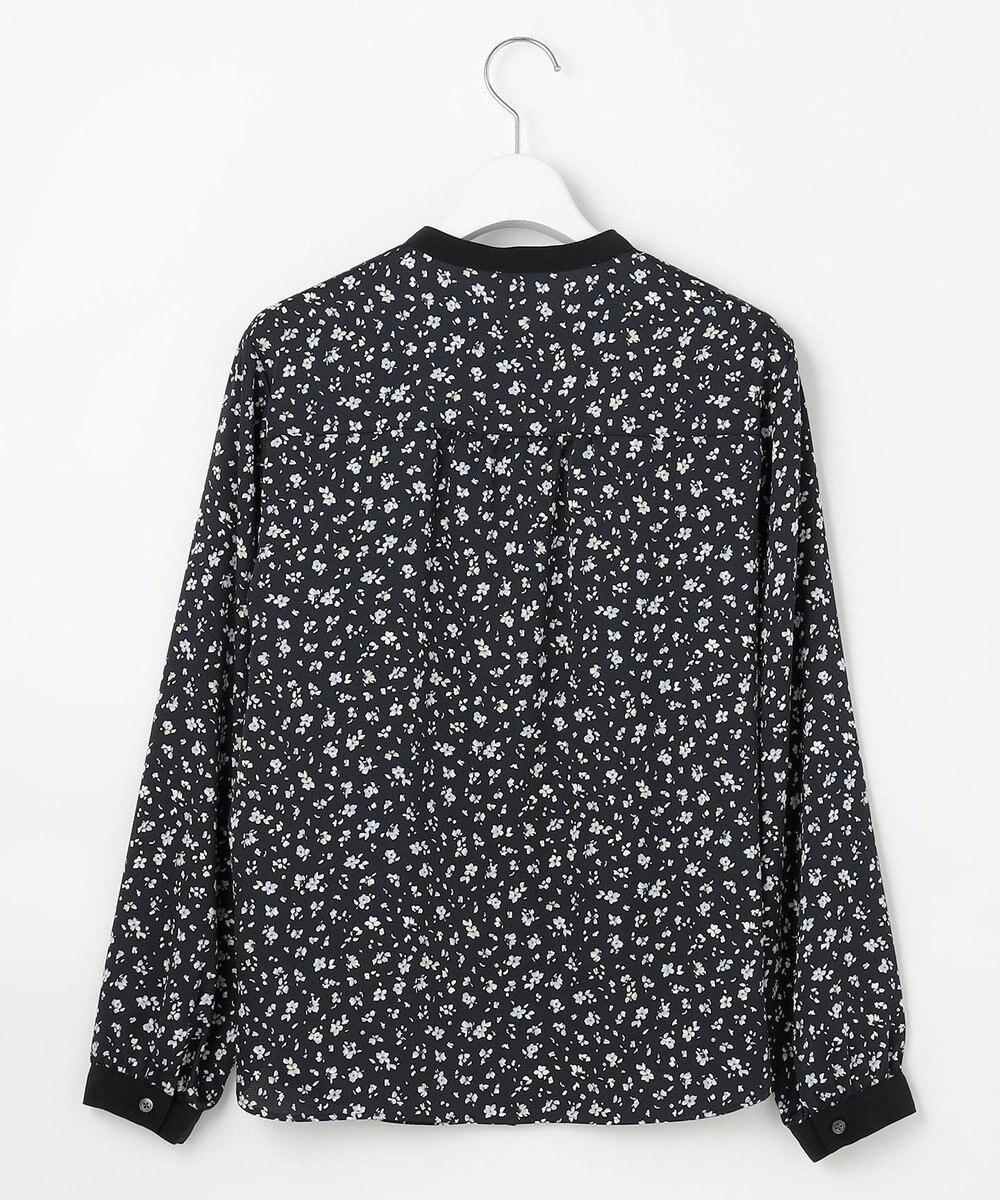 J.PRESS LADIES L 【洗える】スパンウェーブフラワープリント ブラウス 