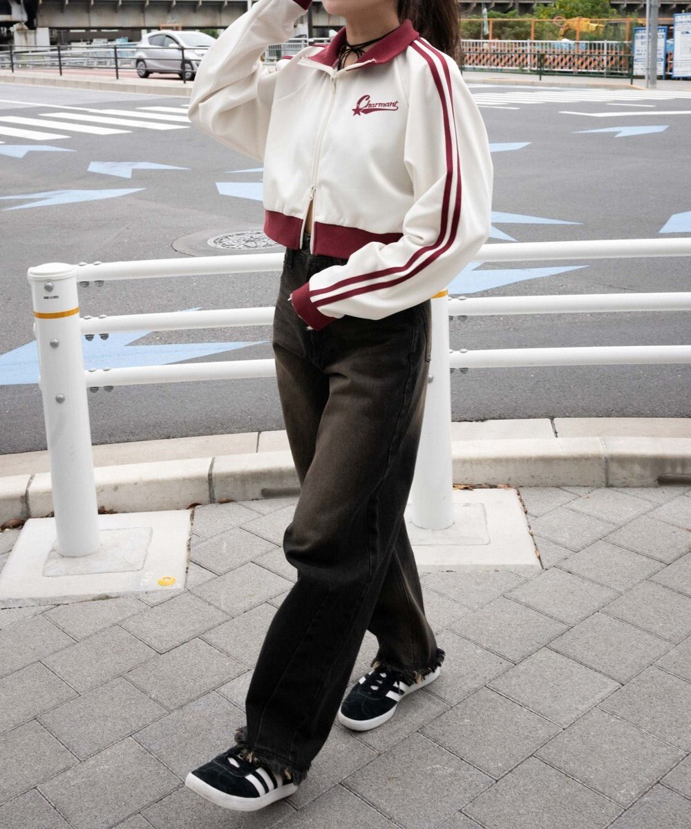 WEGO ロゴプリントトラックジャケット 