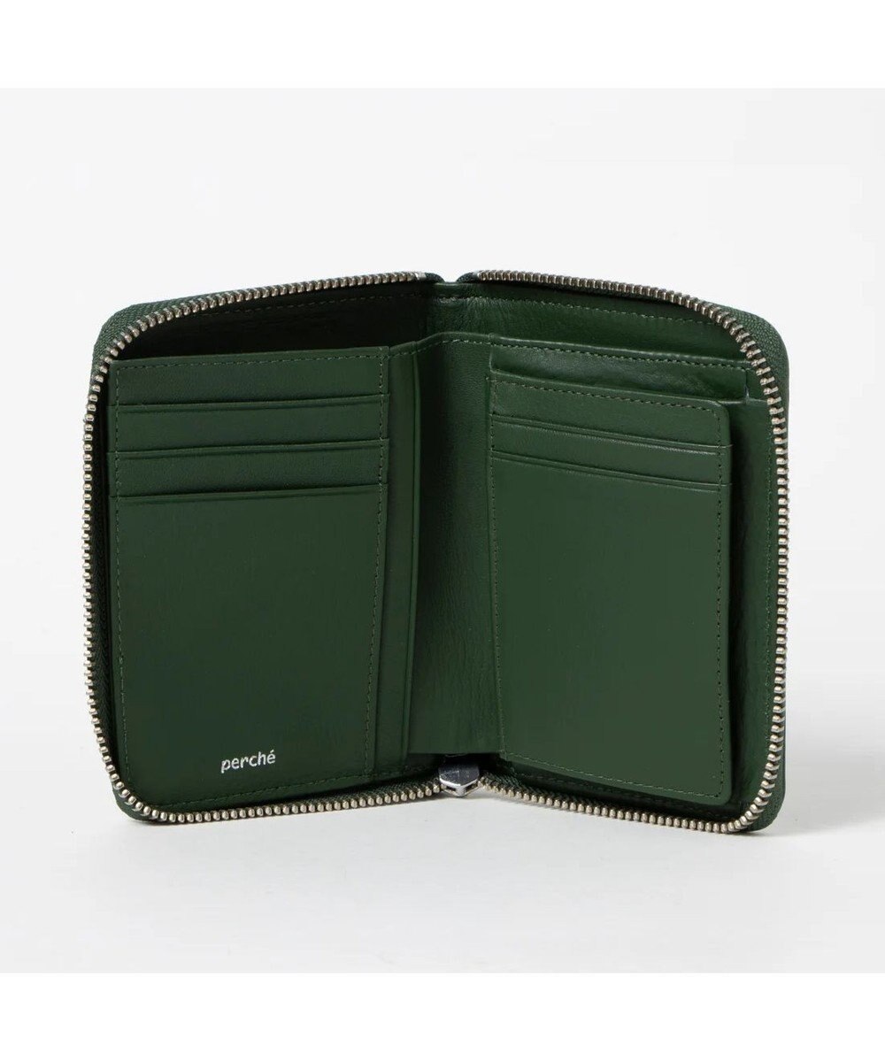 UNBILLION ペルケ perche / ドット型押しラウンドパームフィット財布 