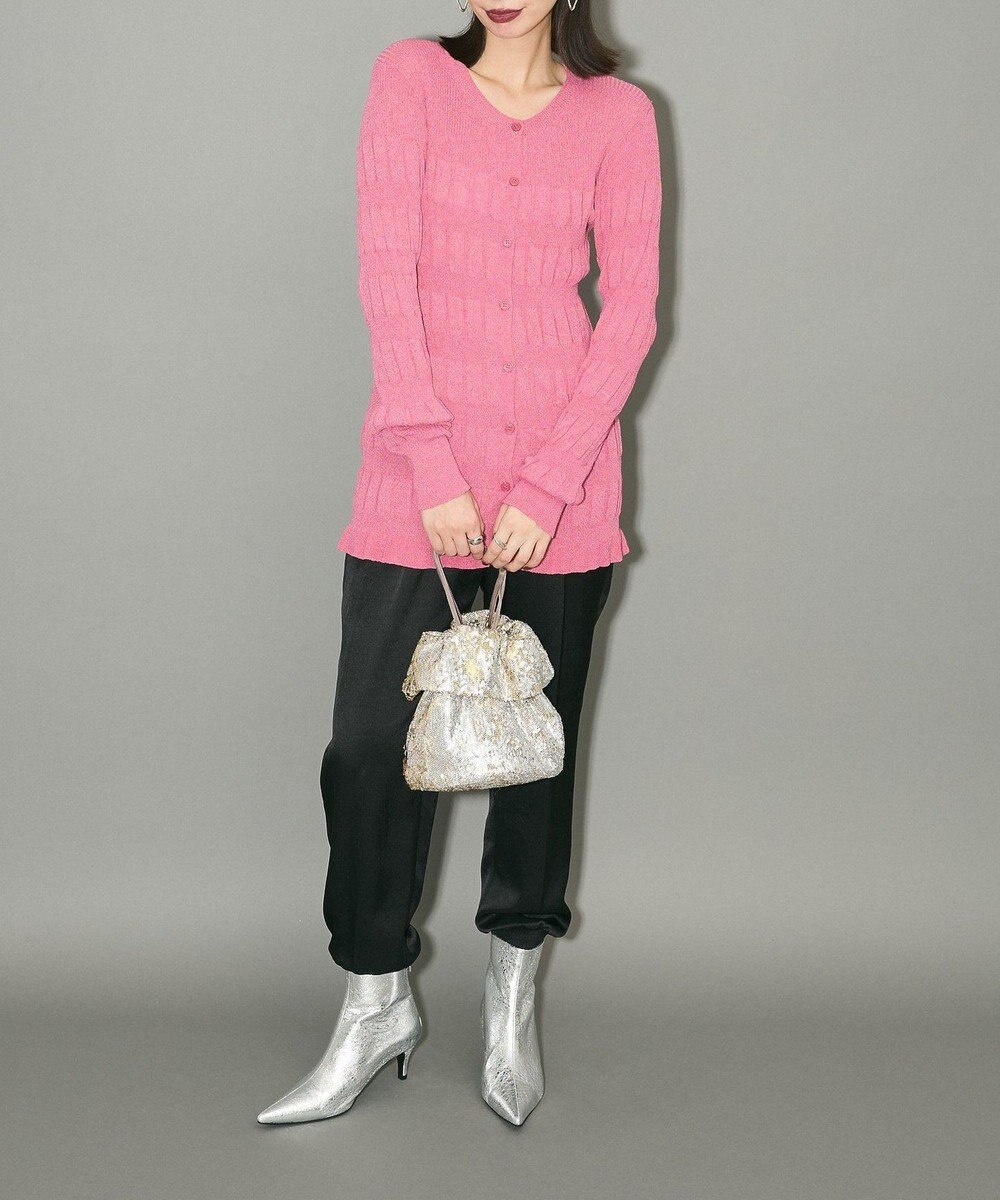 Green Parks プリーツニットカーディガン 