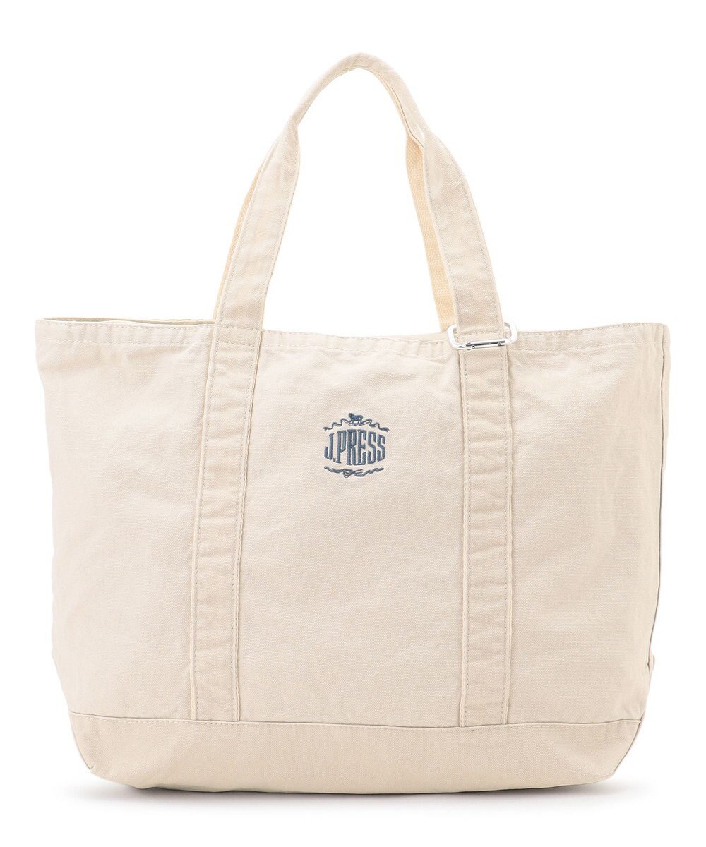 J.PRESS MEN コットンキャンバス オーバルトートバッグ 