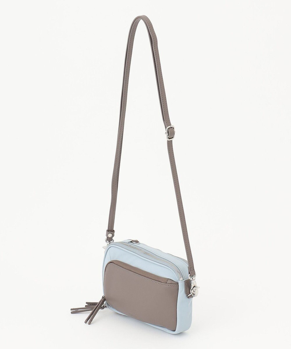 Y'SACCS ナイロン×リサイクルレザー　コンビマルチポシェット 