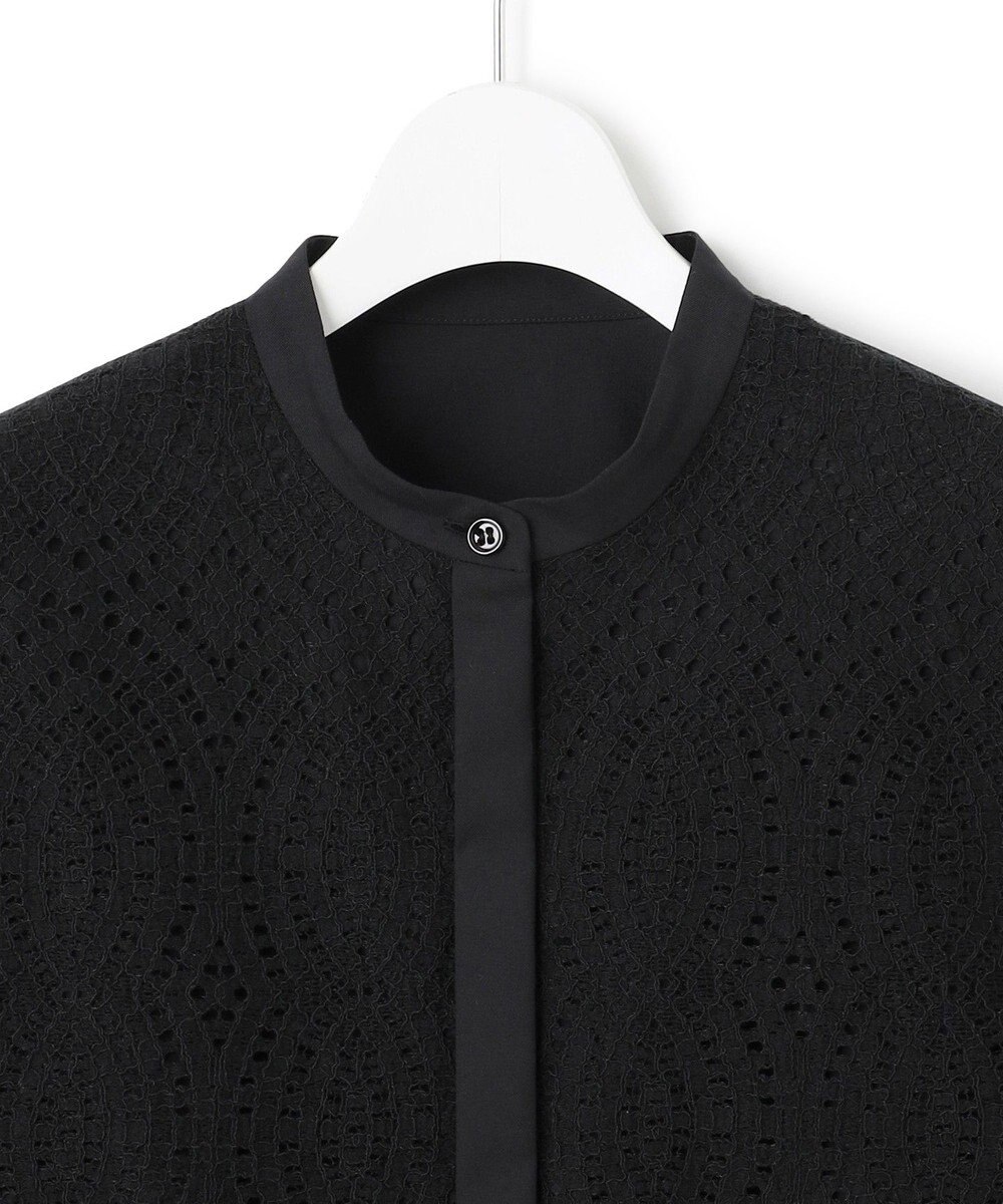 ICB L 【洗える】 レースコンビブラウス 