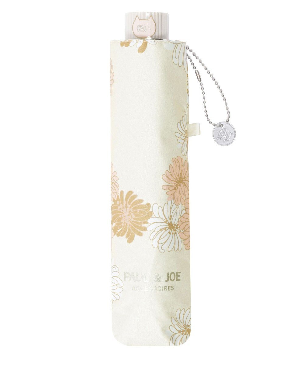 MOONBAT 【 遮光率100％/遮熱/UV/軽量】PAUL&JOE ACCESSOIRES(ポール&ジョー) 晴雨兼用日傘 クリザンテーム 総柄 花柄 折りたたみ傘 